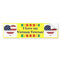 I Liebe mein Vietnam-Veteranen-Autoaufkleber