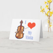 I Liebe mein Viola Karte (Gelbe Blume)