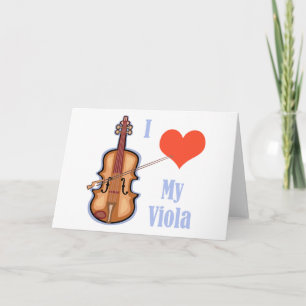 I Liebe mein Viola Karte
