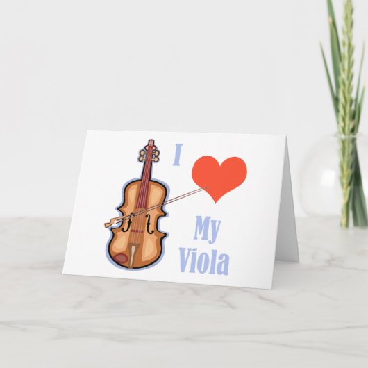 I Liebe mein Viola Karte (Vorderseite)