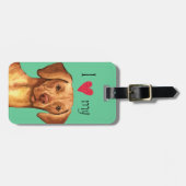 I Liebe mein Vizsla Gepäckanhänger (Vorderseite horizontal)