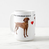 I Liebe Mein Vizsla Kaffeetasse (Vorderseite Links)
