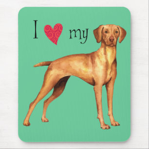 I Liebe mein Vizsla Mousepad