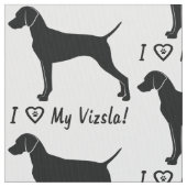 I Liebe mein Vizsla! Stoff (Nahaufnahme)