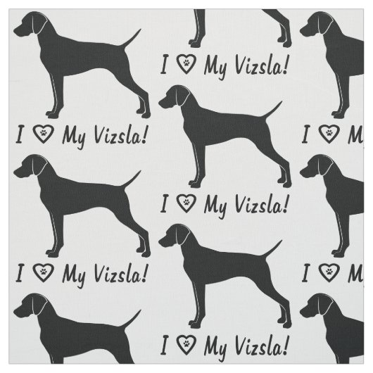 I Liebe mein Vizsla! Stoff (Muster)