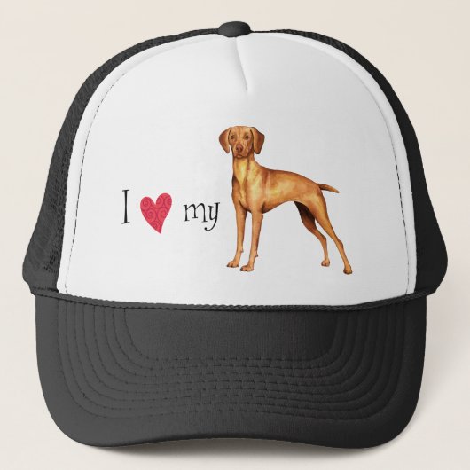I Liebe mein Vizsla Truckerkappe (Vorderseite)