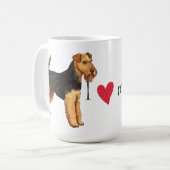 I Liebe mein Waliser-Terrier Kaffeetasse (Vorderseite Links)
