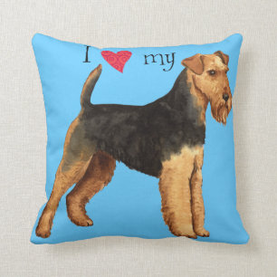 I Liebe mein Waliser-Terrier Kissen