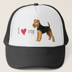 I Liebe mein Waliser-Terrier Truckerkappe
