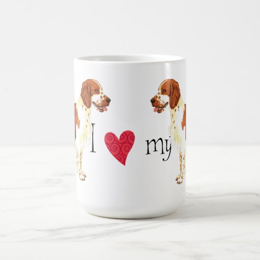 I Liebe mein WaliserSpringerSpaniel Kaffeetasse (Mittel)