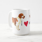 I Liebe mein WaliserSpringerSpaniel Kaffeetasse (Vorderseite Links)