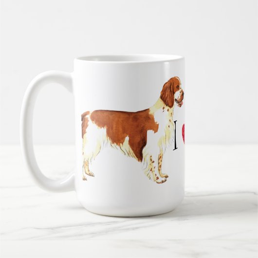 I Liebe mein WaliserSpringerSpaniel Kaffeetasse (Links)