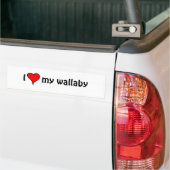 I Liebe mein Wallaby Autoaufkleber (Auf Lkw)