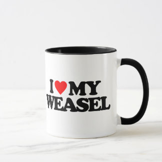 I LIEBE MEIN WEASEL TASSE