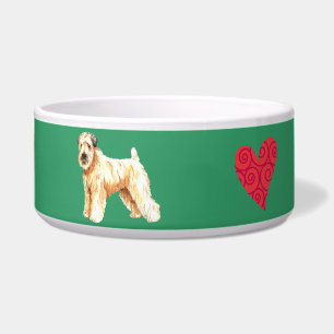 I Liebe mein weicher überzogener Wheaten Terrier Napf