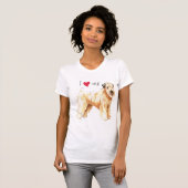 I Liebe mein weicher überzogener Wheaten Terrier T-Shirt (Vorne ganz)