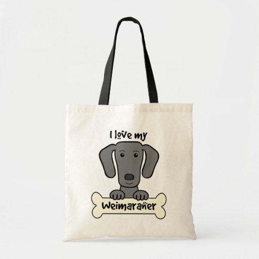 I Liebe mein Weimaraner Tragetasche (Vorne)