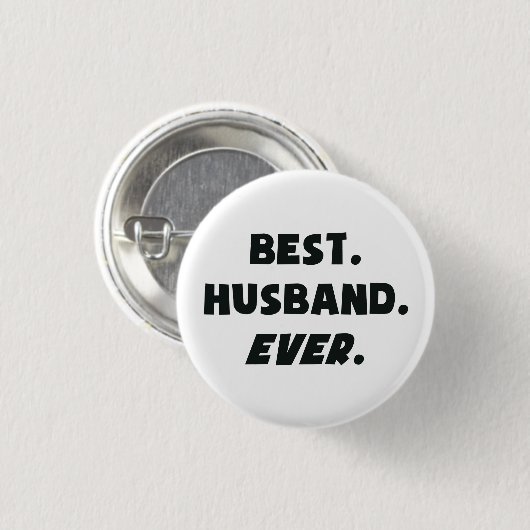 I Liebe mein Weltbester Ehemann überhaupt Button (Vorne & Hinten)