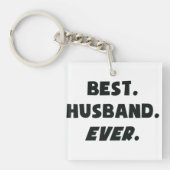 I Liebe mein Weltbester Ehemann überhaupt Schlüsselanhänger (Vorderseite)