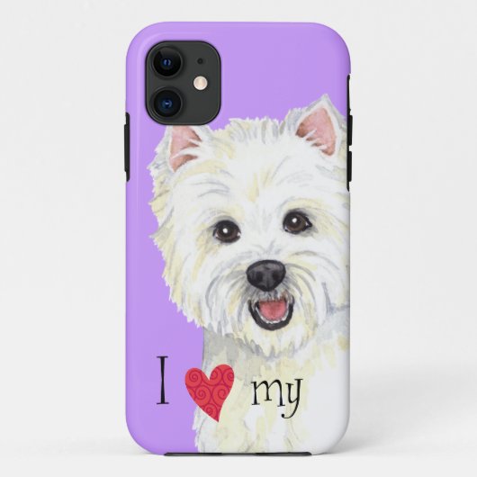 I Liebe mein Westie Case-Mate iPhone Hülle (Rückseite)
