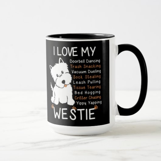 I Liebe mein Westie Tasse (Rechts)