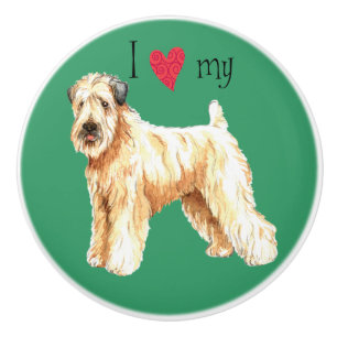 I Liebe mein Wheaten Terrier Keramikknauf