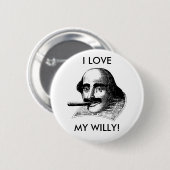 I LIEBE MEIN WILLY! BUTTON (Vorne & Hinten)
