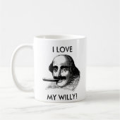 I LIEBE MEIN WILLY! KAFFEETASSE (Links)