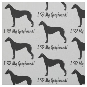 I Liebe mein Windhund! Stoff