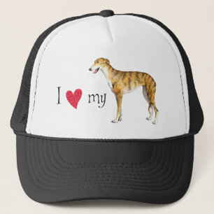 I Liebe mein Windhund Truckerkappe