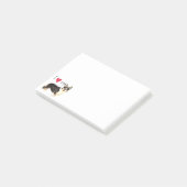 I Liebe mein Wolljacken-WaliserCorgi Post-it Klebezettel (angewinkelt)