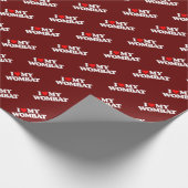 I LIEBE MEIN WOMBAT GESCHENKPAPIER (Ecke)