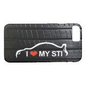 I Liebe MEIN WTI auf Reifenschritt Case-Mate iPhone Hülle (Rückseite (Horizontal))