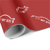 I Liebe MEIN WTI Geschenkpapier (Rolleneckpunkt)