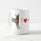 I Liebe mein Xolo Kaffeetasse (Vorderseite Links)