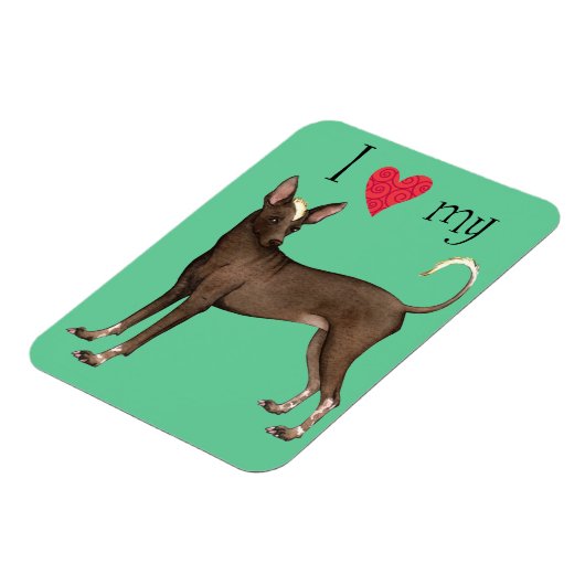 I Liebe mein Xolo Magnet (Linke Seite)