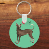 I Liebe mein Xolo Schlüsselanhänger (Vorderseite)