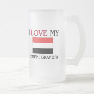 I Liebe mein Yemeni-Großvater Mattglas Bierglas