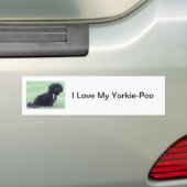 I Liebe mein Yorkie-Poo Autoaufkleber (Auf Auto)
