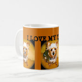 I LIEBE MEIN YORKIE! TASSE (Vorderseite Links)