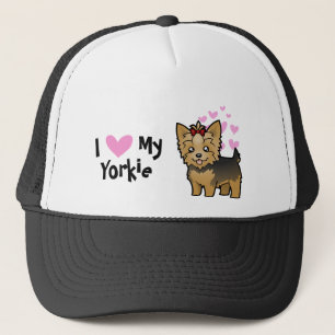 I Liebe mein Yorkshire-Terrier (kurzes Haar mit Truckerkappe
