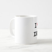 I Liebe mein ZAHNARZT Kaffeetasse (Vorderseite Links)