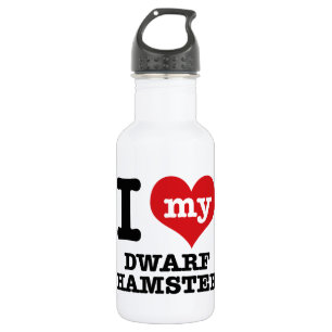 I Liebe mein zwergartiger Hamster Trinkflasche