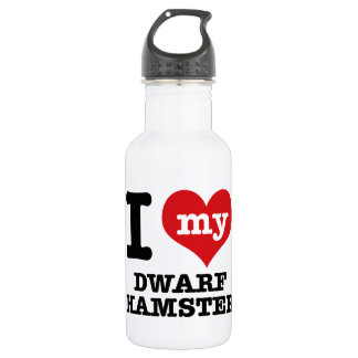 I Liebe mein zwergartiger Hamster Trinkflasche