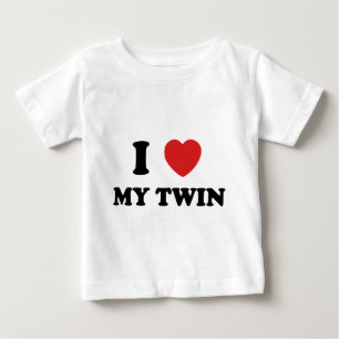 I Liebe mein Zwilling Baby T-shirt