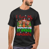 I Liebe meine 1. Klasse Rentiers Weihnachtslehrer T-Shirt (Vorderseite)