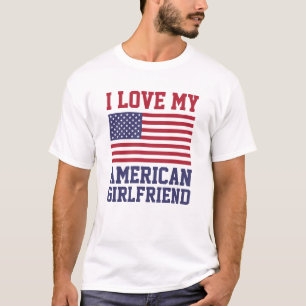 I Liebe meine amerikanischen Freundin-T - Shirts
