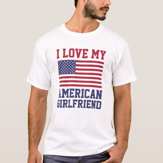 I Liebe meine amerikanischen Freundin-T - Shirts (Vorderseite)