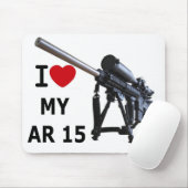 I Liebe meine AR-15 Mausunterlage Mousepad (Mit Mouse)