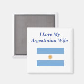 I Liebe Meine argentinische Ehefrau Magnet (Vorderseite/Rückseite)